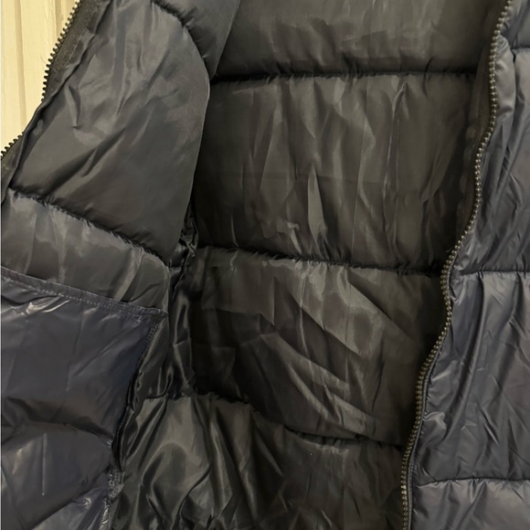 DARK NAVY BLUE SHORT PUFFER - Picture 4 of 4